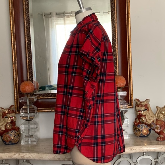 MADEWELL Mira Short Sleeve Button Down Top Plaid - Picture 8 of 12